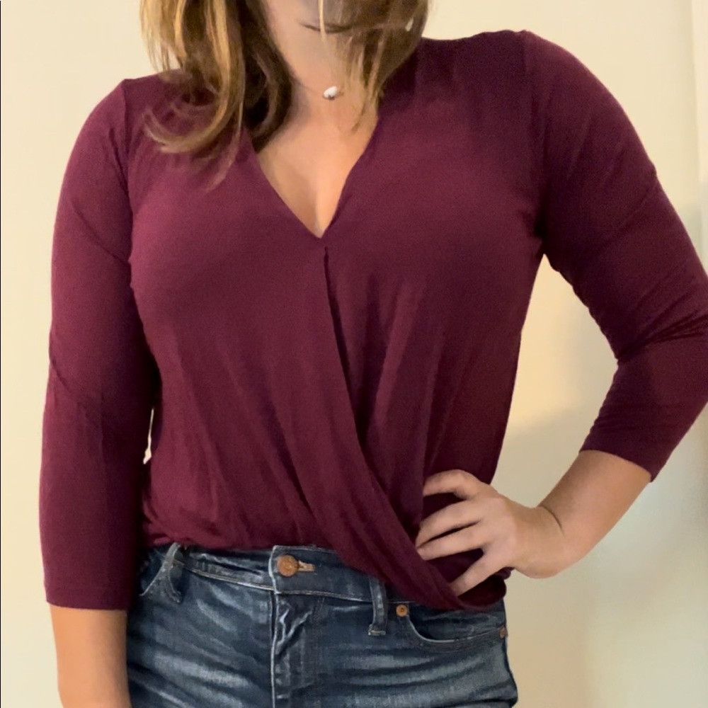 Small Ann Loft V Cut Blouse